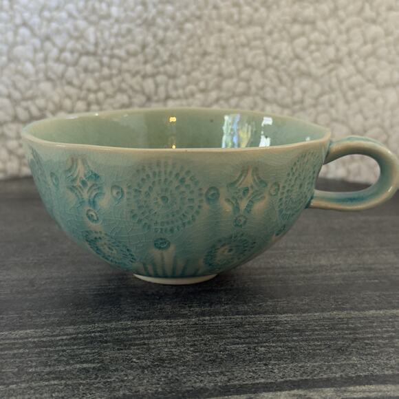 Anthropologie Old Havana Mint Color Mug Cup Replacement Portugal - Picture 1 of 5